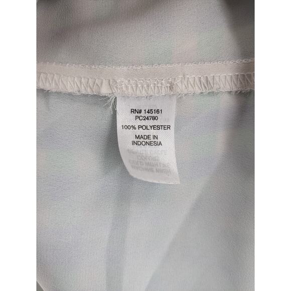 Charming Charlie Check Tank Top XL Blue Green Overlay Asymmetric Layered‎ Tiered - Picture 5 of 9